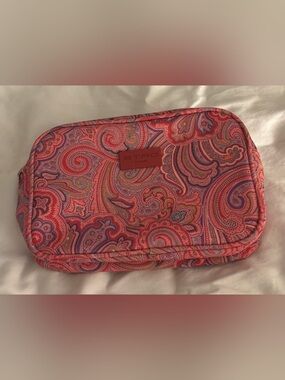 Etro Profumi Pink Paisley Travel Toiletries Cosmetic Makeup Bag